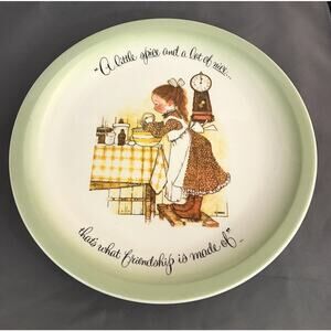 1972 Holly Hobbie Collectible Plate A Little Spice Friendship Vintage‎